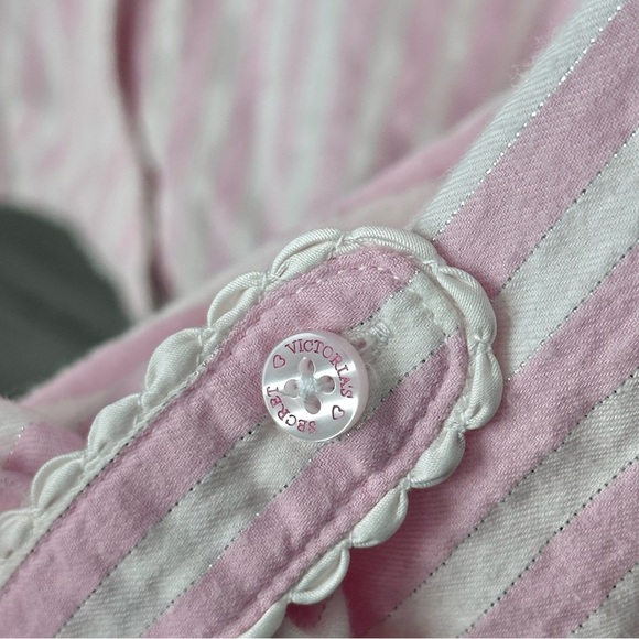 Vintage Victoria's Secret Cotton Striped Pajama Set - Picture 5 of 11